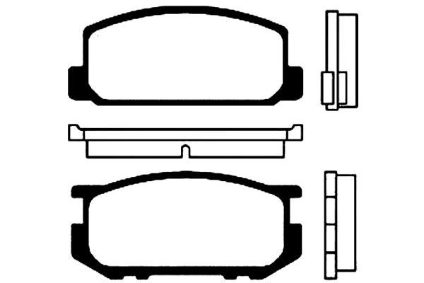 KAVO PARTS Комплект тормозных колодок, дисковый тормоз BP-9003